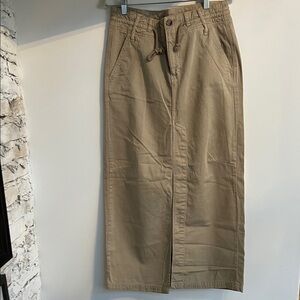 Free People khaki skirt